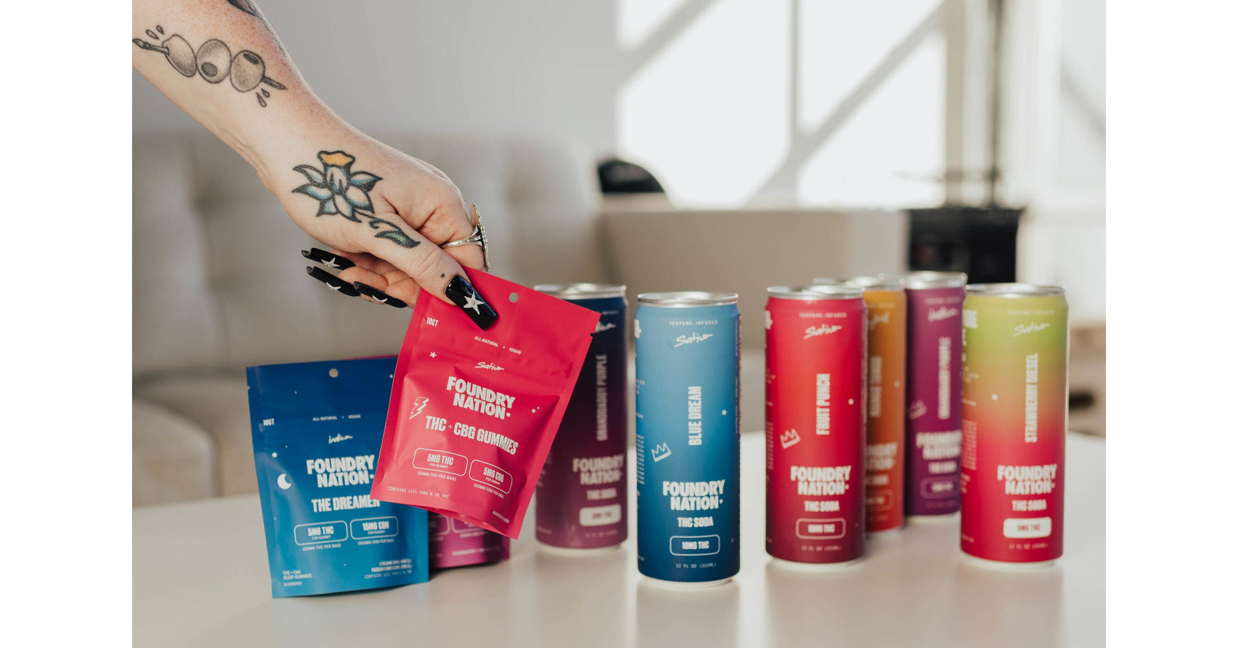Foundry Nation Announces Brand and Portfolio Refresh Across THC Beverages and Gummies