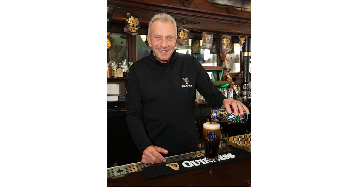 THREE LEGENDS. THREE MORE YEARS. GUINNESS IS RUNNING IT BACK WITH NOTRE DAME AND JOE MONTANA