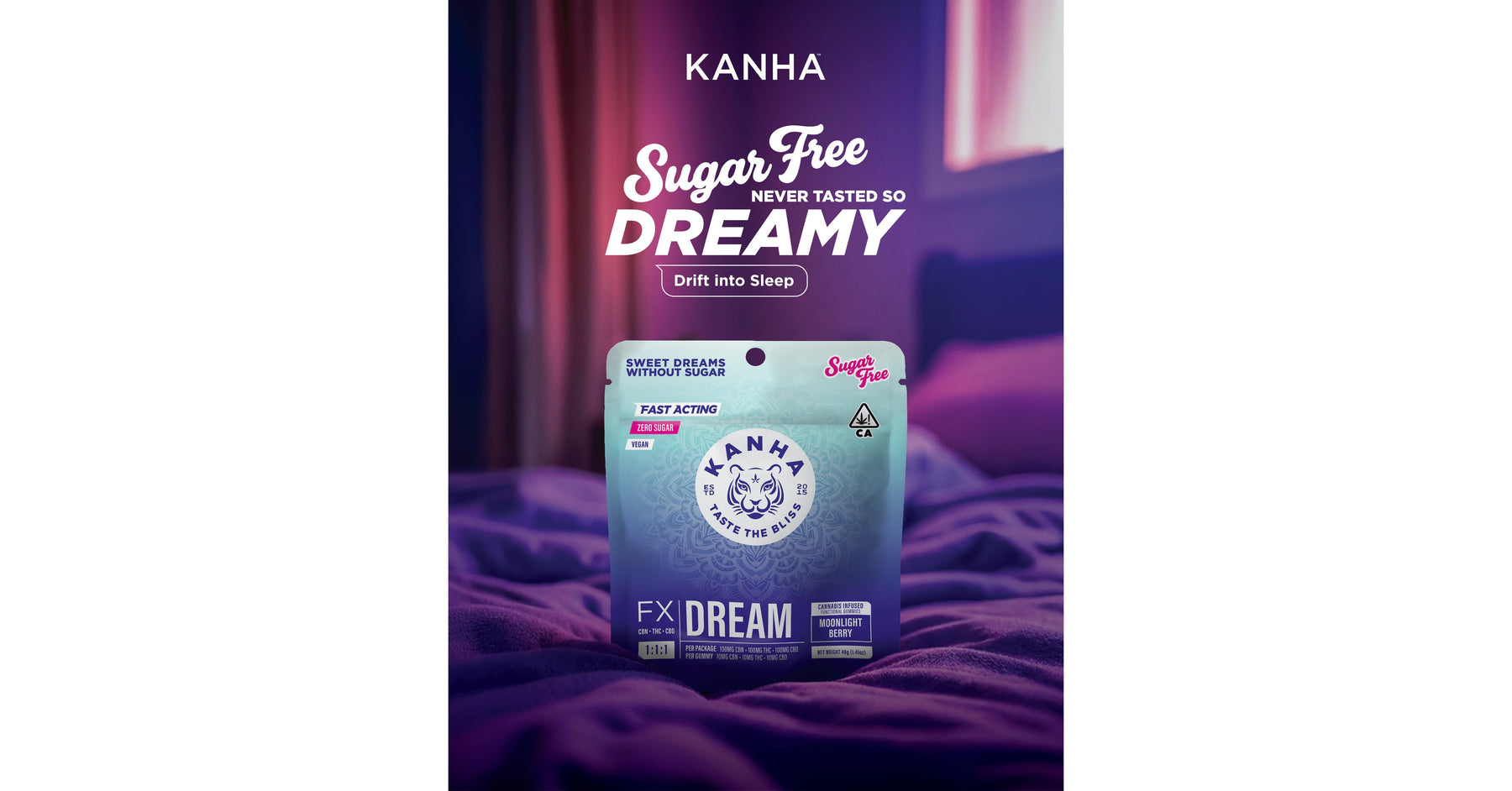 KANHA Introduces Dream: A Next-Generation Sugar-Free Sleep Gummy