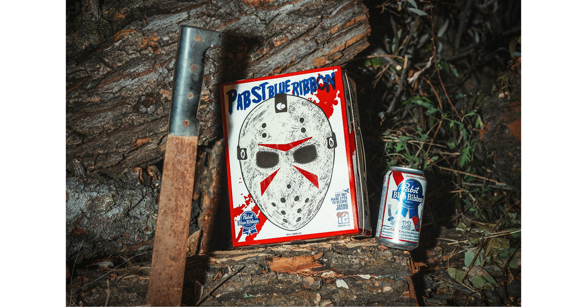 BEER MEETS FEAR: PABST BLUE RIBBON AND JASON UNIVERSE TURN A 12-PACK INTO A KILLER MASK