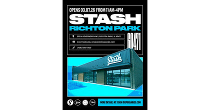 Galaxy Dispensary Rebrands as Stash Dispensaries in Richton Park, Illinois -- Grand Opening Celebration Set for March 7