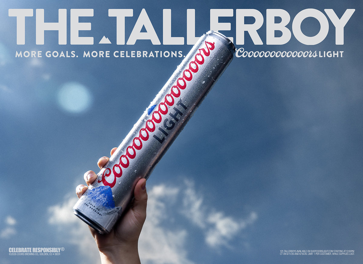 THE CHEERS ARE GETTING LONGER, SO COOOORS LIGHT IS MAKING THE CAN TALLER